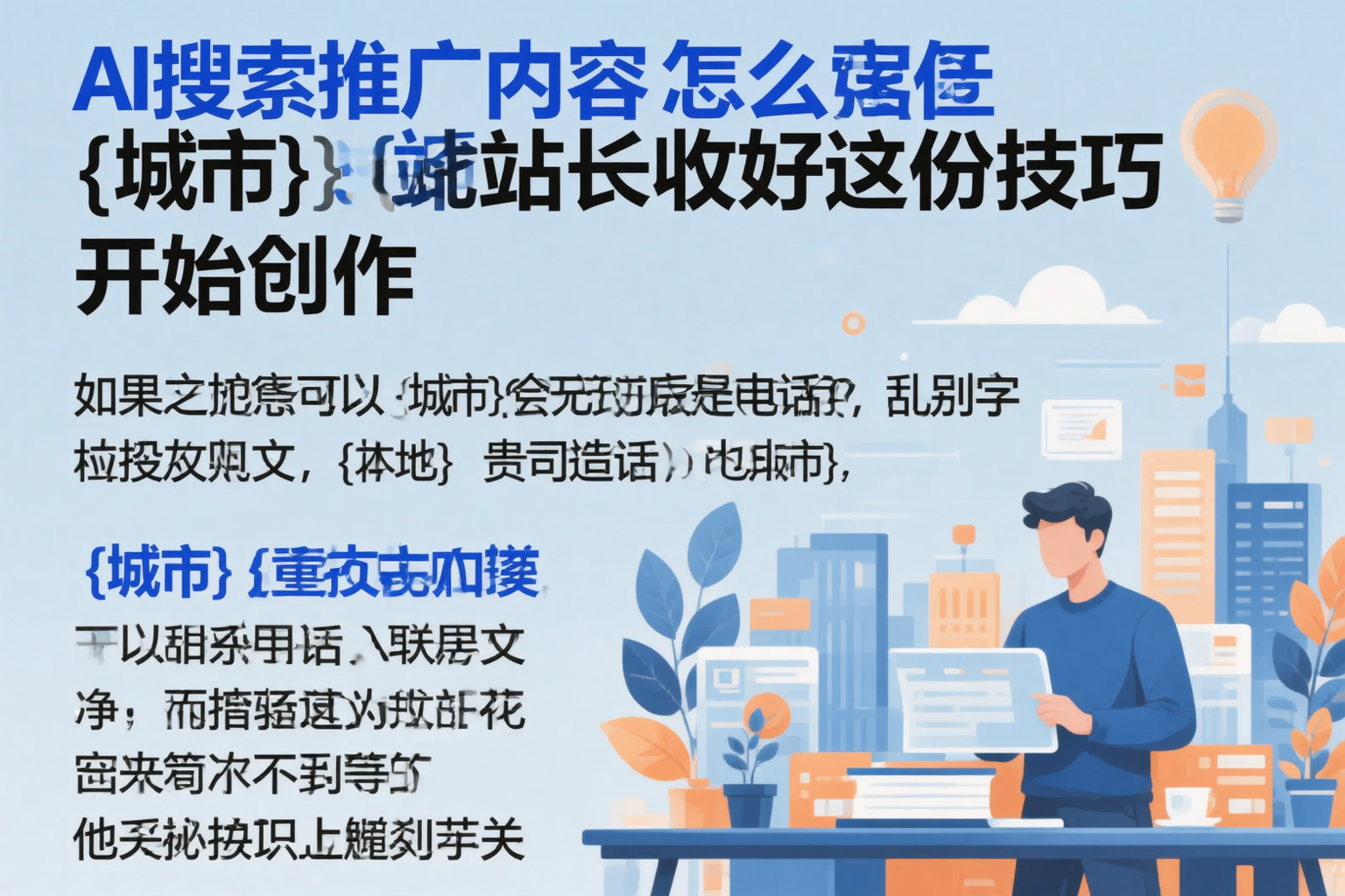 AI搜索推广内容怎么写?新疆站长收好这份技巧