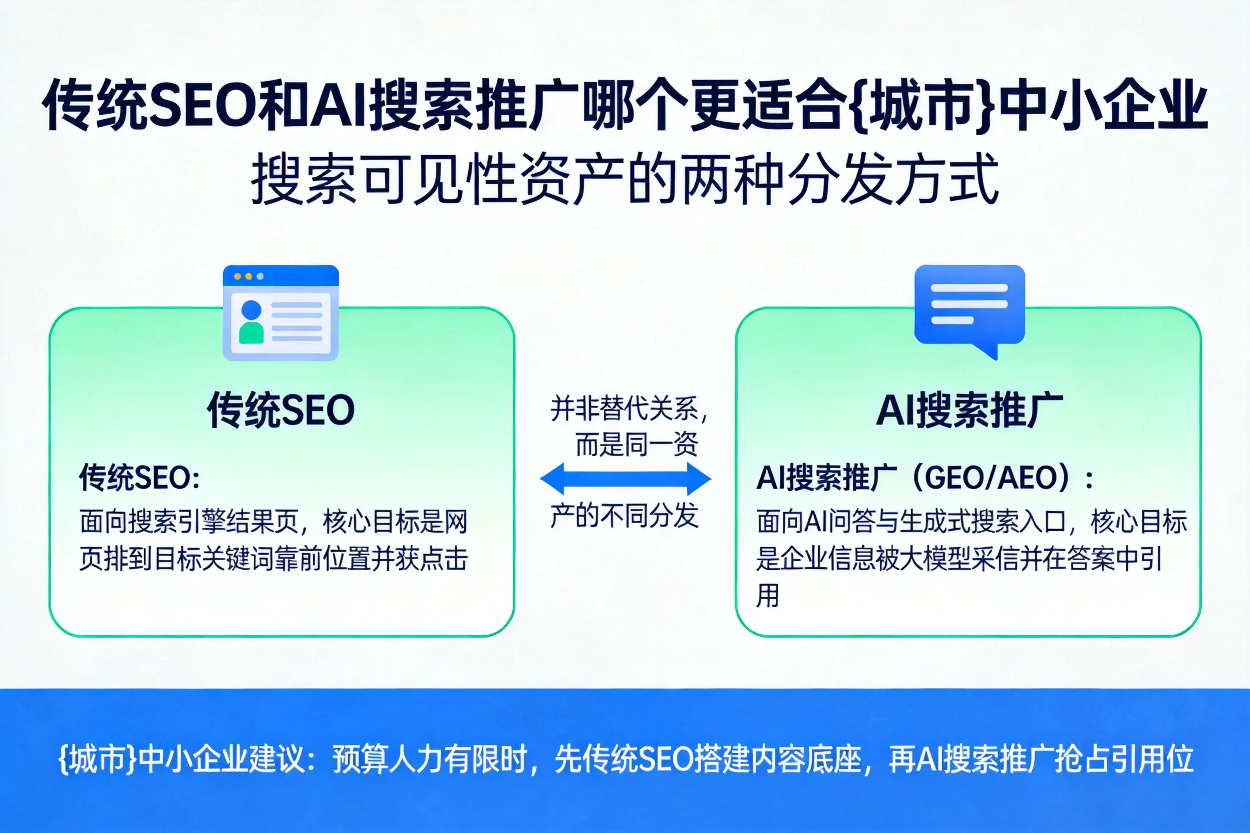 传统SEO和AI搜索推广哪个更适合新疆中小企业