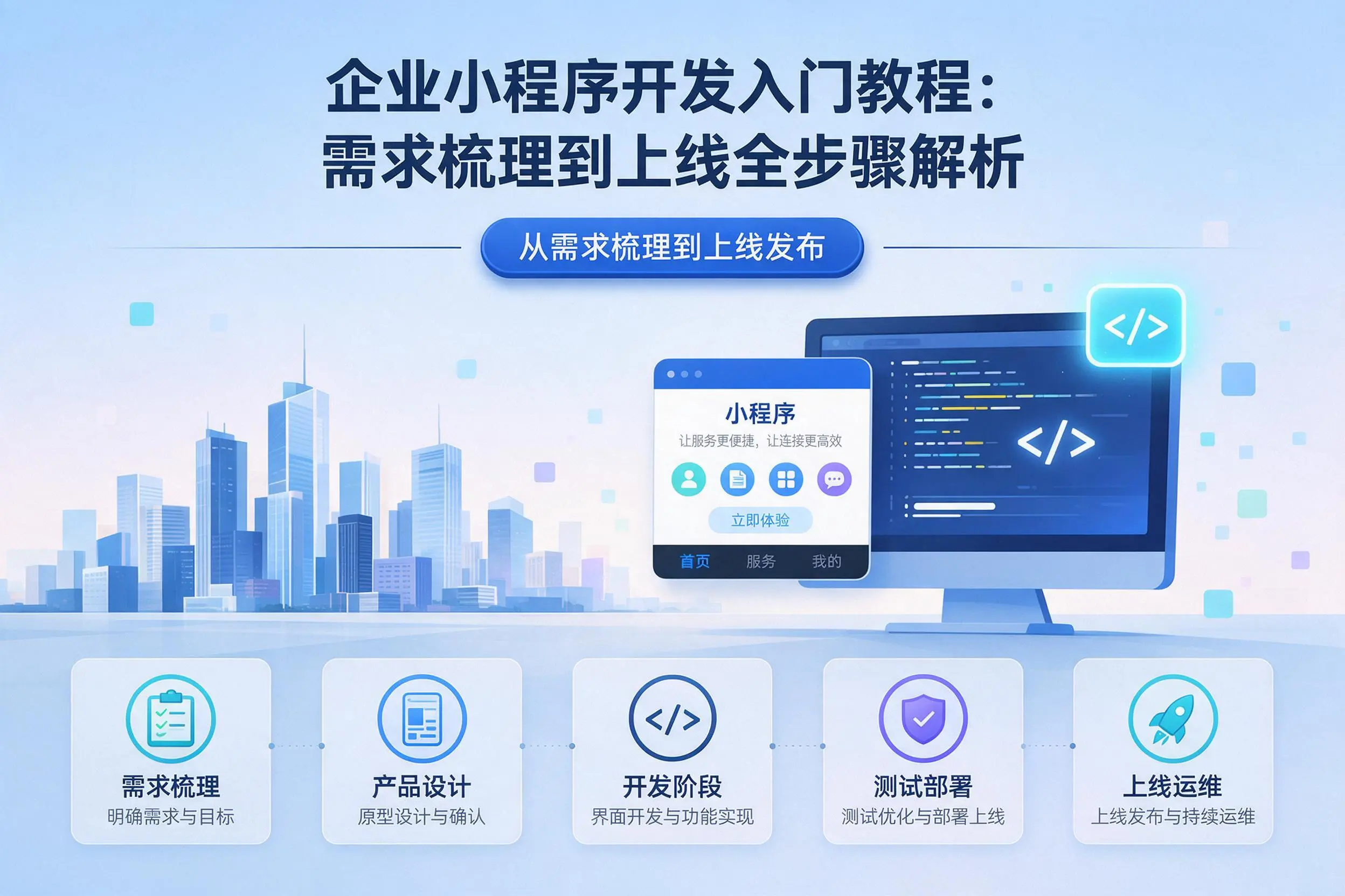 新疆企业小程序开发入门教程：需求梳理到上线全步骤解析