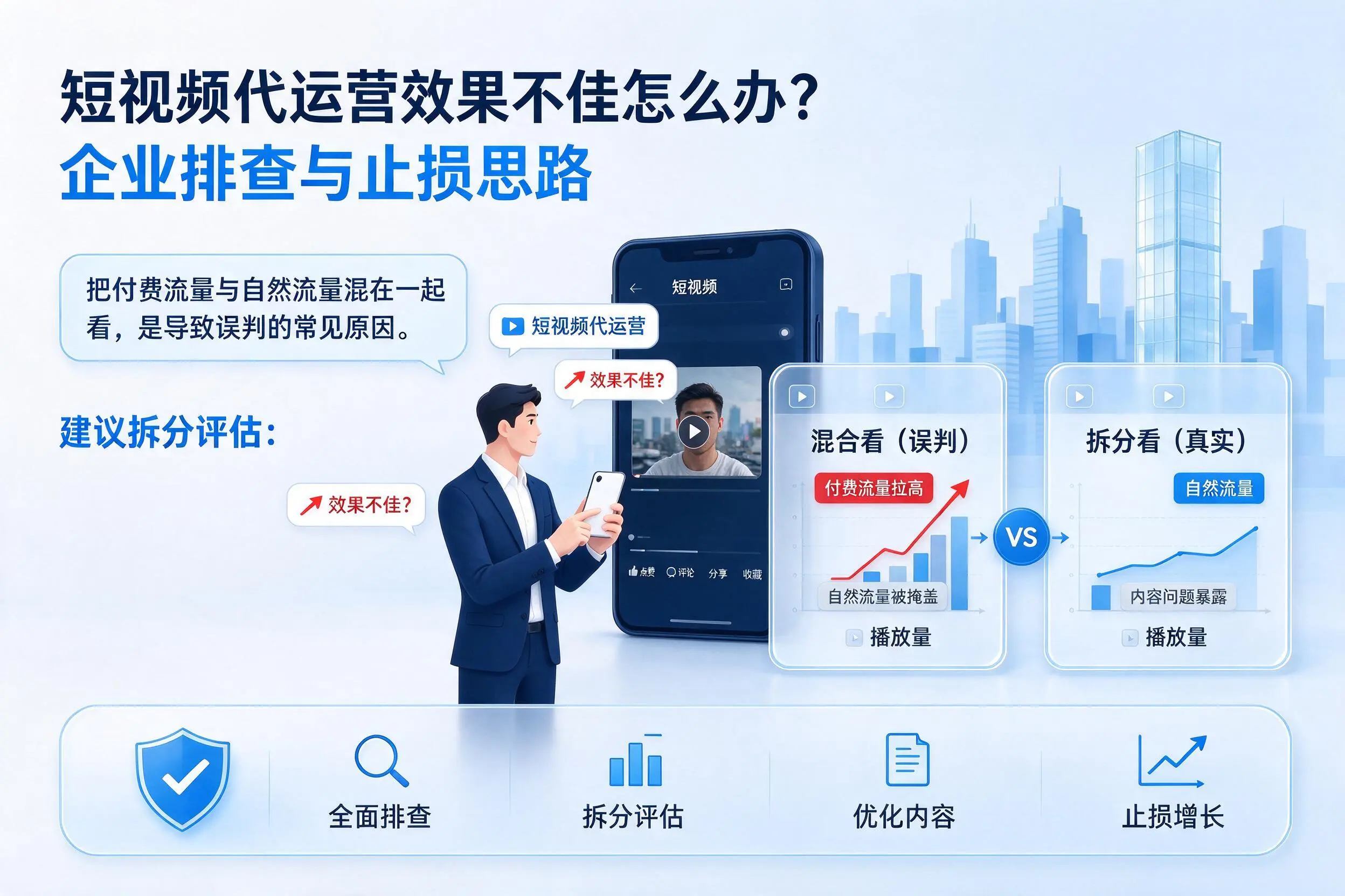 短视频代运营效果不佳怎么办？新疆企业排查与止损思路