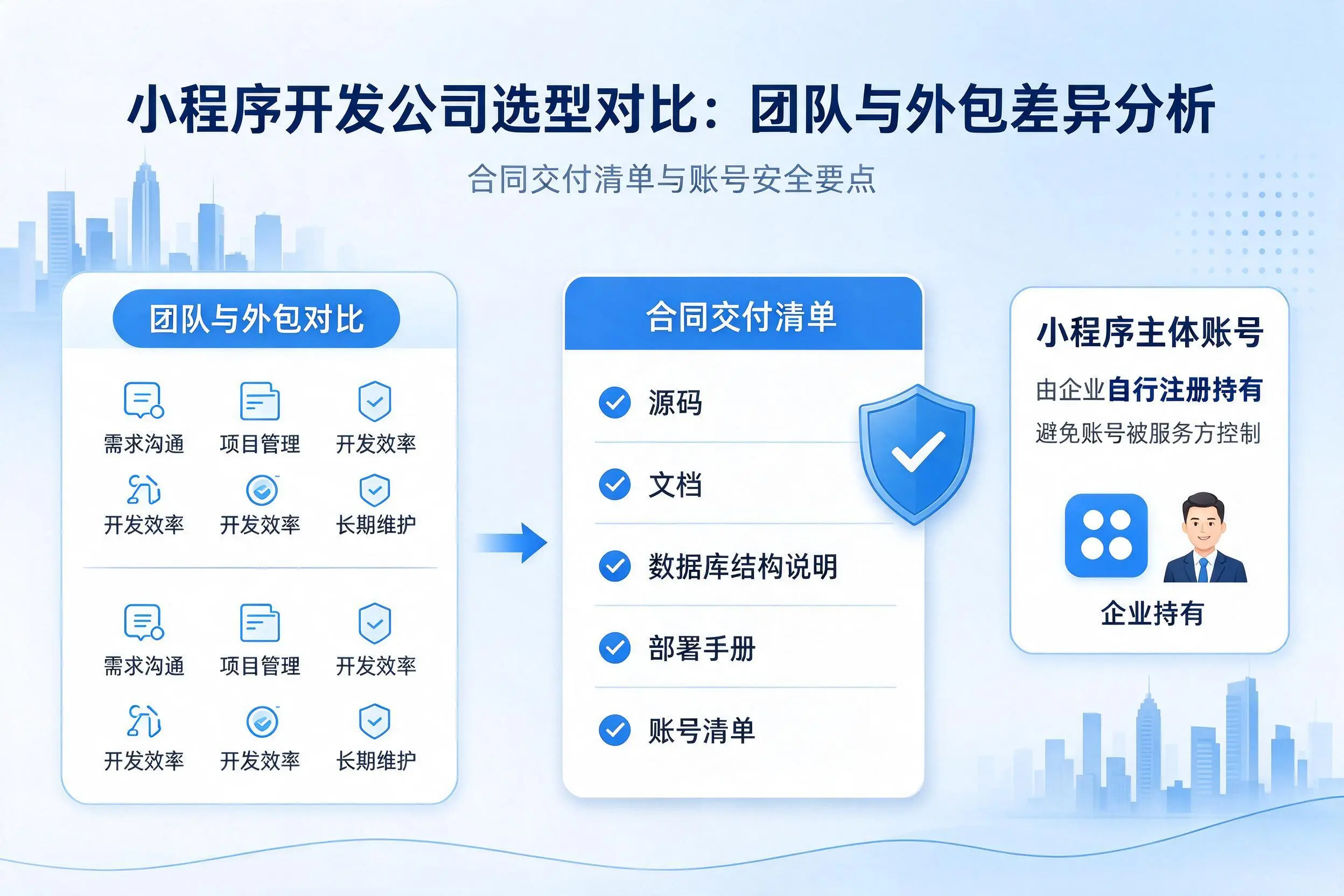 新疆小程序开发公司选型对比:团队与外包差异分析