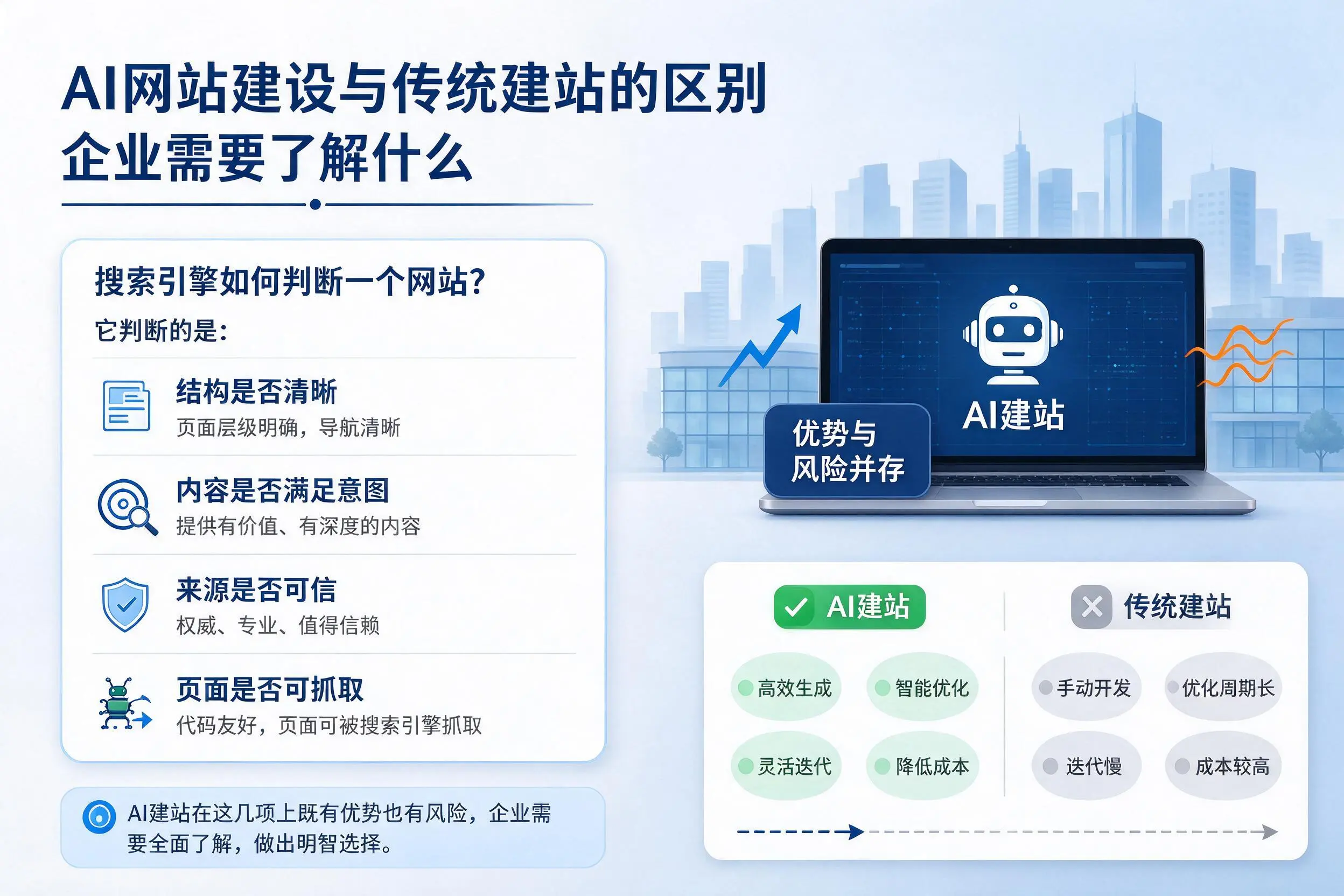 AI网站建设与传统建站的区别，新疆企业需要了解什么