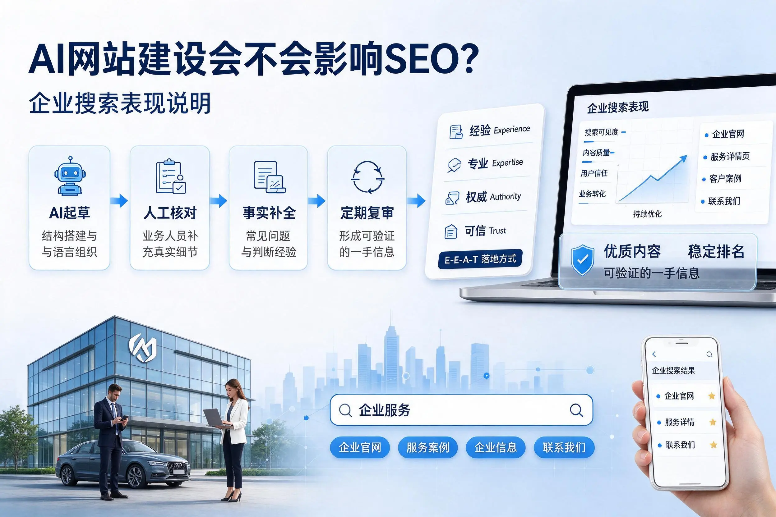 AI网站建设会不会影响SEO?新疆企业搜索表现说明