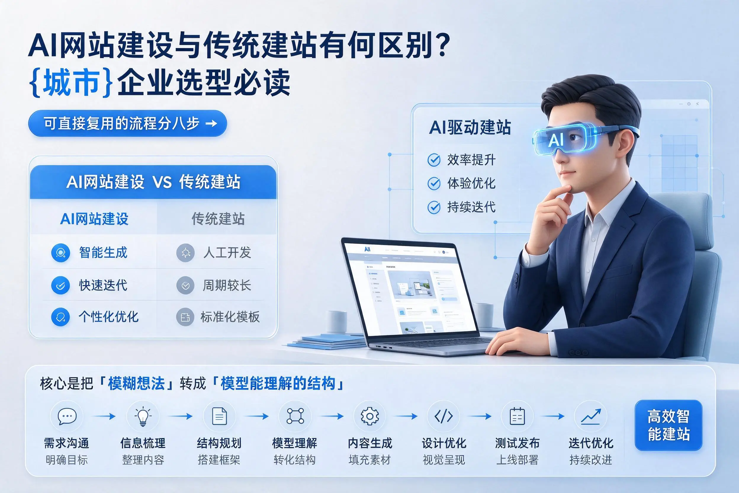 AI网站建设与传统建站有何区别?新疆企业选型必读