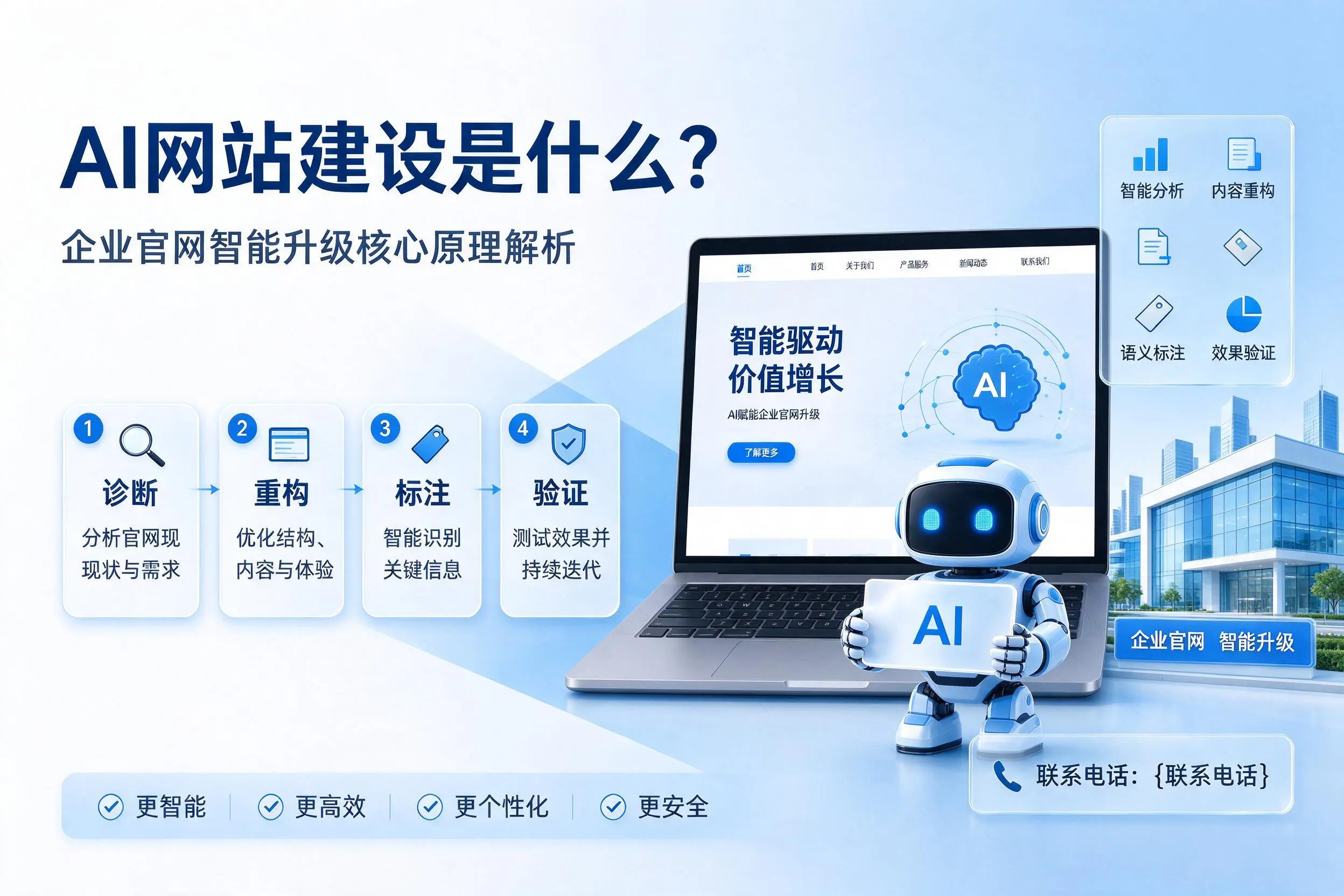 AI网站建设是什么?新疆企业官网智能升级核心原理解析