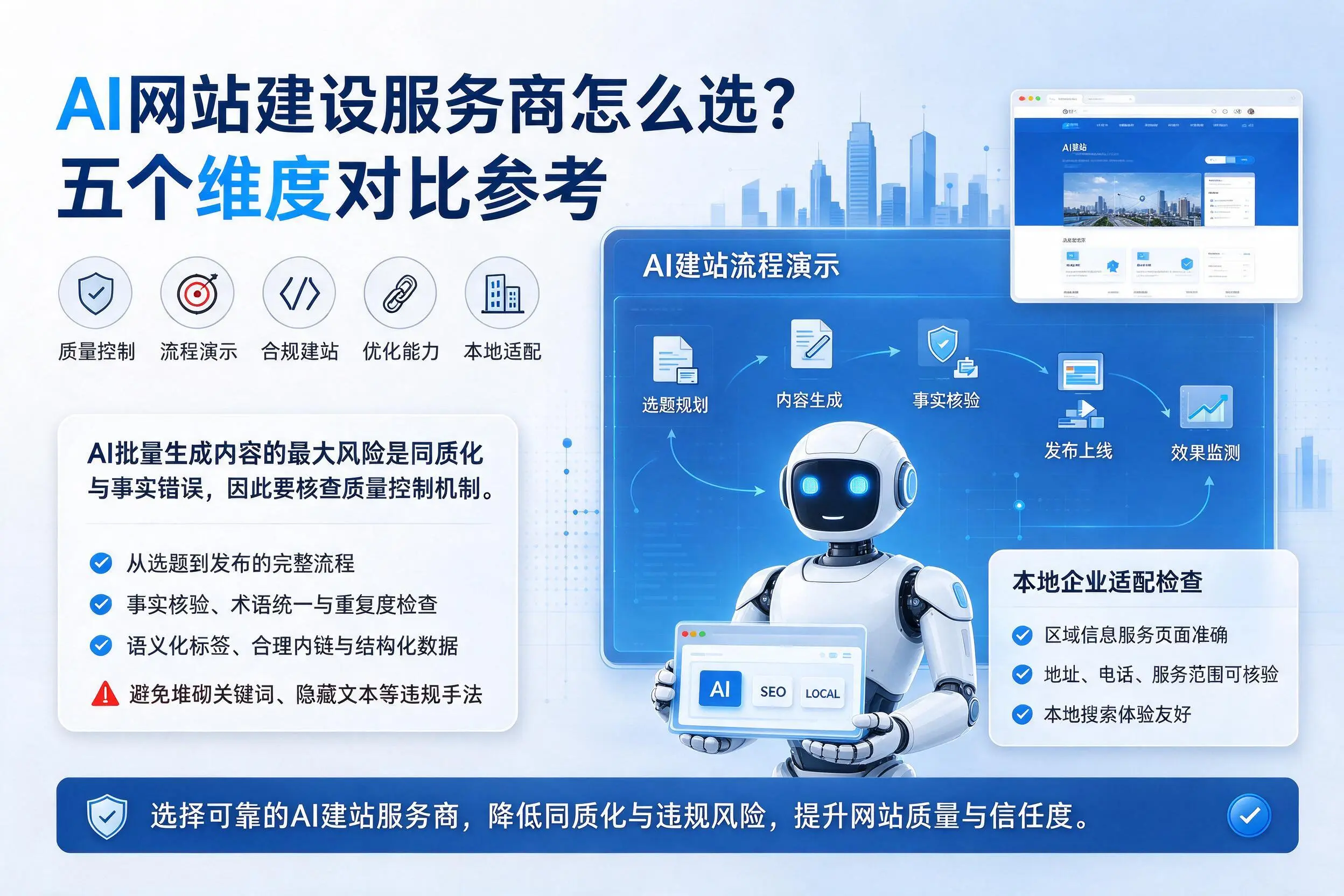 新疆AI网站建设服务商怎么选?五个维度对比参考