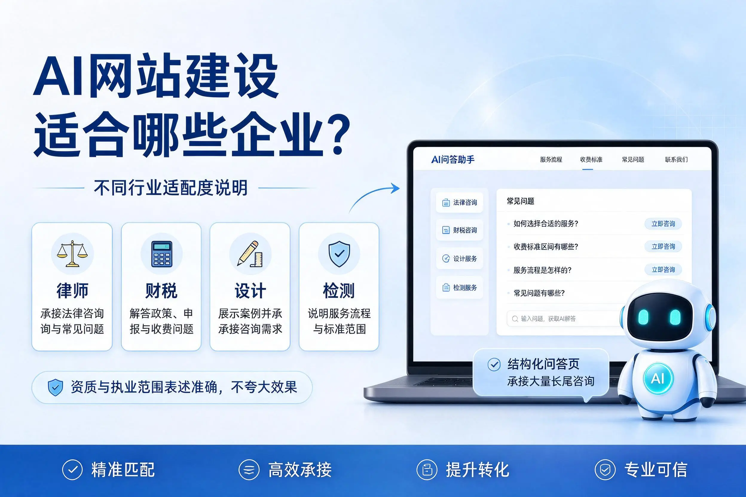 AI网站建设适合哪些企业?新疆不同行业适配度说明